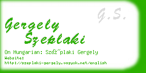 gergely szeplaki business card